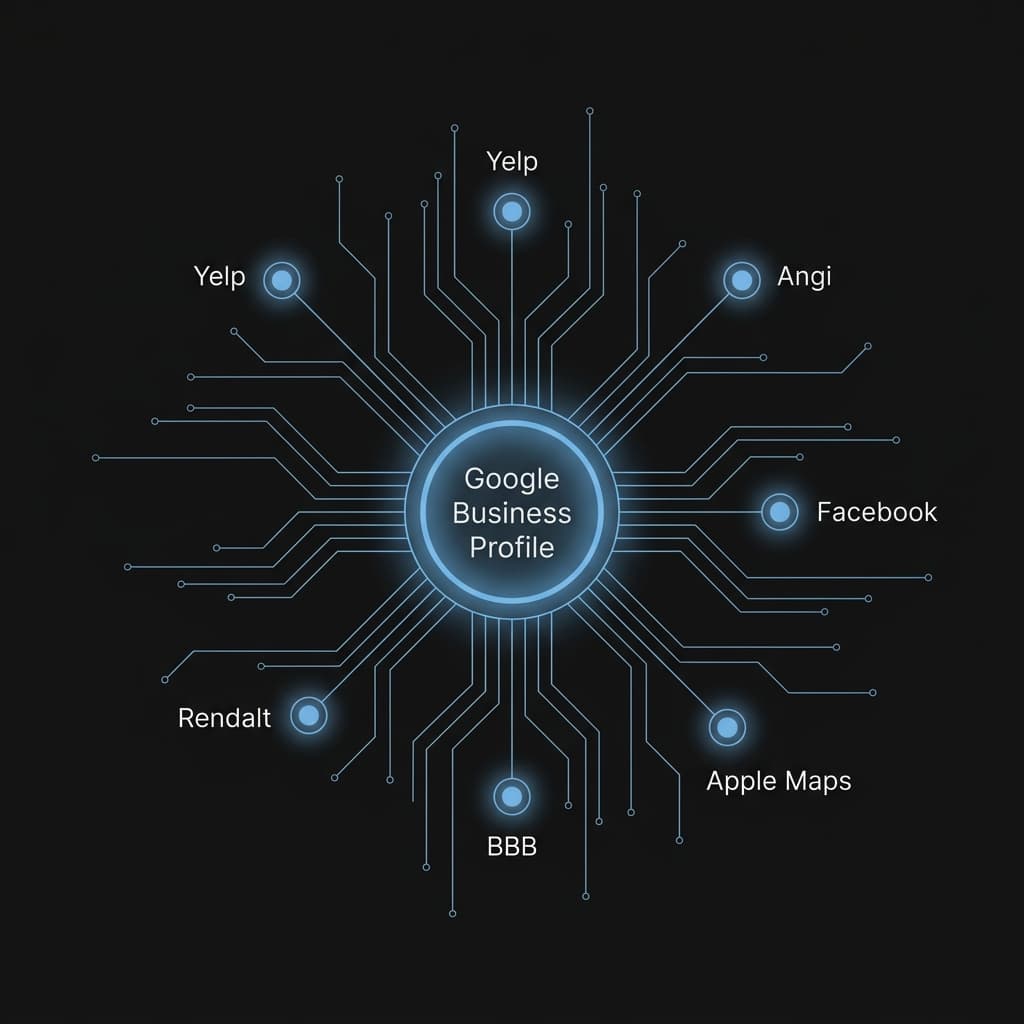Diagnostic diagram of the local search citation ecosystem